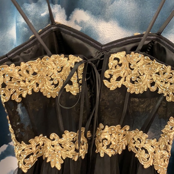 BA Nites Corset Gown Lace Up Back - Picture 3 of 16